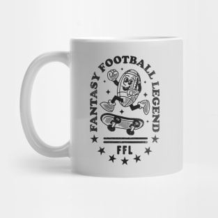 Funny Vintage Touchdown: Fantasy Football Legend Mug